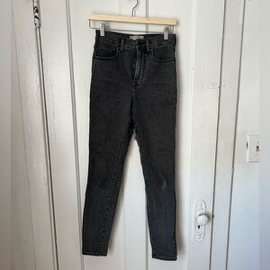 Everlane Black Denim Skinny Jean size 27 Tall